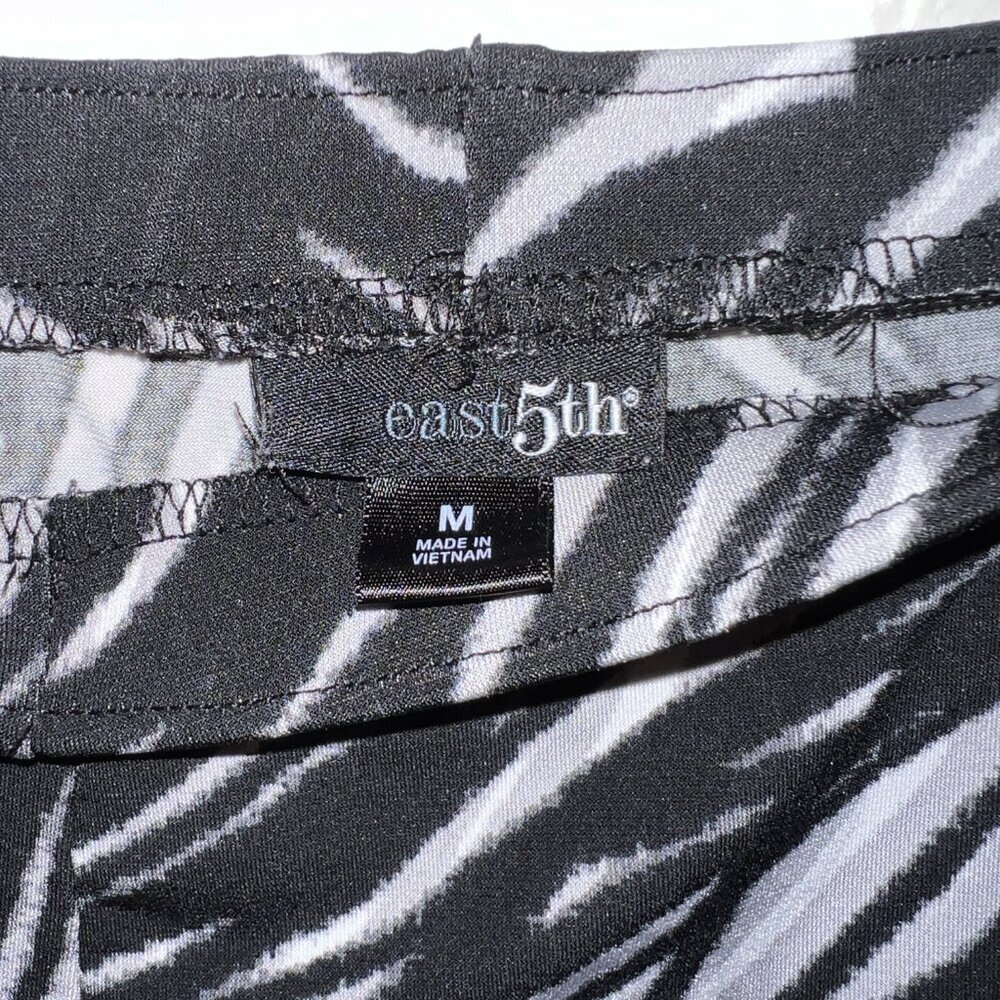 ๐ BOGO FREE ๐ East 5th Womens Zebra Animal Print Midi Mid Rise A Line Skirt - Picture 3 of 3